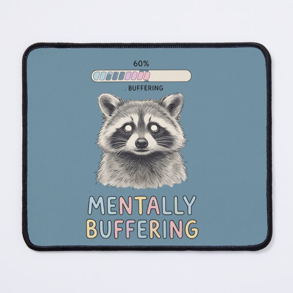 Item preview, Mentally Buffering Raccoon Shirt – Funny Relatable Meme designed and sold by ZyxDes.