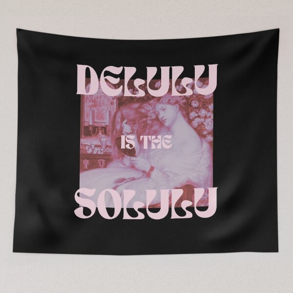 Item preview, delulu is the solulu // vintage art aesthetic designed and sold by zlivy.