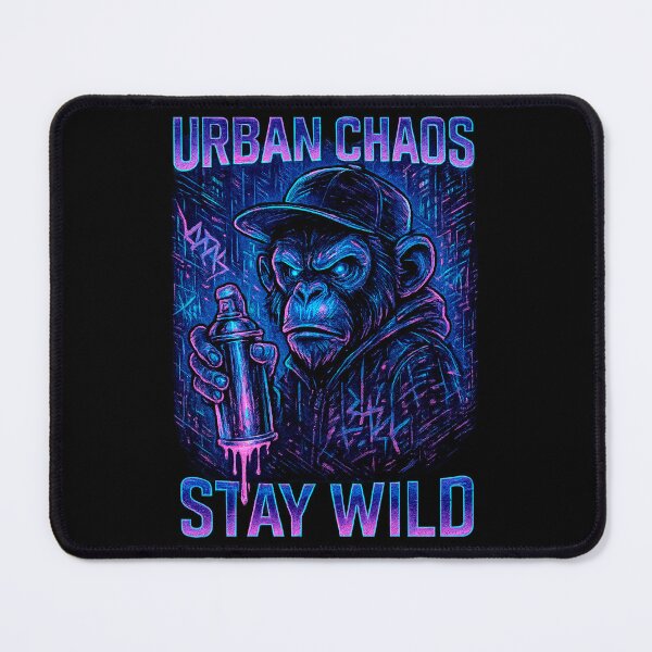 Item preview, Cyberpunk Graffiti Monkey Art Urban Chaos designed and sold by SholoStudio.
