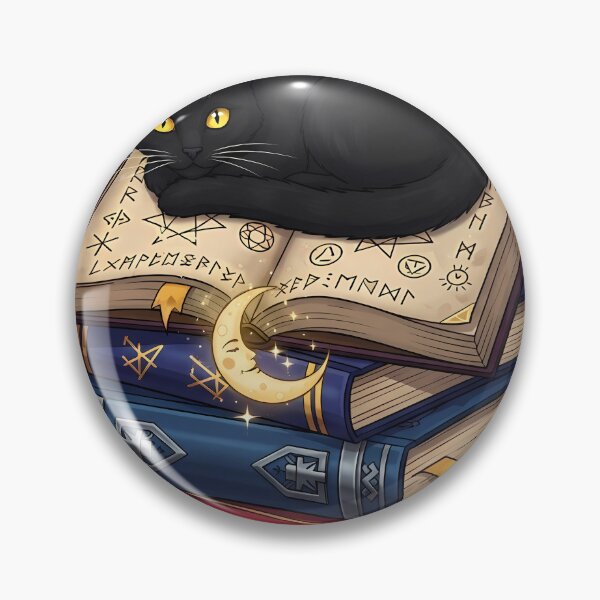 Item preview, Black Cat Spellbook Moon Stack designed and sold by IllumeInk.