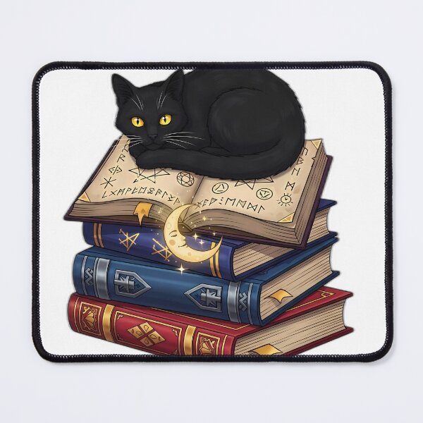 Item preview, Black Cat Spellbook Moon Stack designed and sold by IllumeInk.