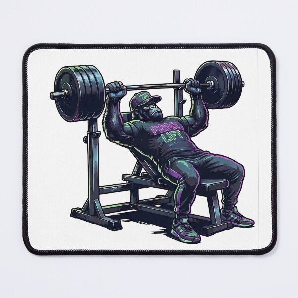 Item preview, Primal Lift Cyberpunk Gorilla Gym Strength Training designed and sold by kevcol84.
