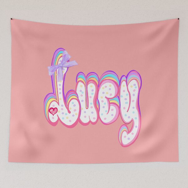 Item preview, Lucy Name with purple bow - Top 10 Best Personalized gift for girls and women named Lucy designed and sold by Artonmytee.