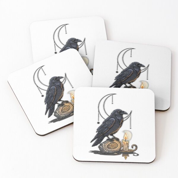 Item preview, Raven Candle Moon Relic designed and sold by IllumeInk.