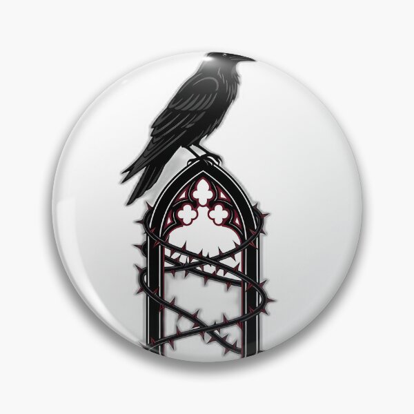 Item preview, Raven Thorn Arch Emblem designed and sold by IllumeInk.