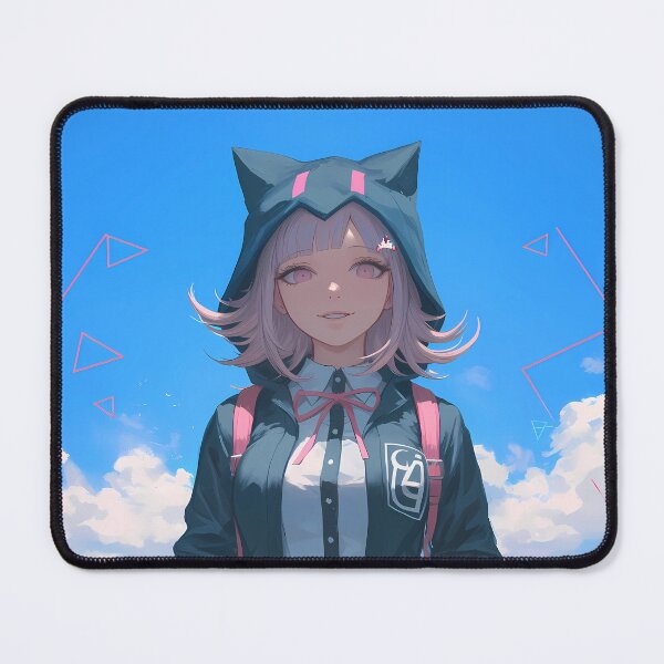Item preview, Chiaki Nanami Danganronpa Cozy Gamer Girl In Cat Ears Hoodie designed and sold by Tokyonomad.