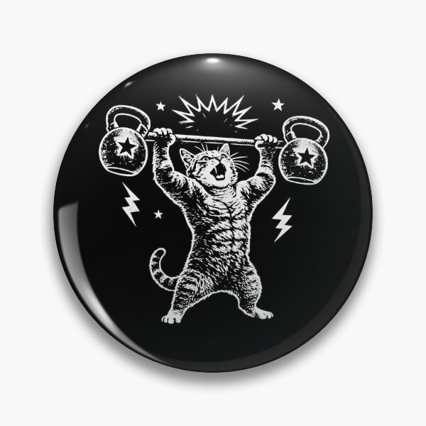 Item preview, Funny Cat Gym Workout Hilarious Feline Weightlifting designed and sold by Blok45.