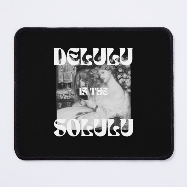 Item preview, delulu is the solulu // black and white vintage aesthetic designed and sold by zlivy.