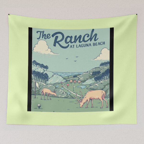 Item preview, The Ranch at Laguna Beach Vintage Landscape designed and sold by CrazyBunnyB.