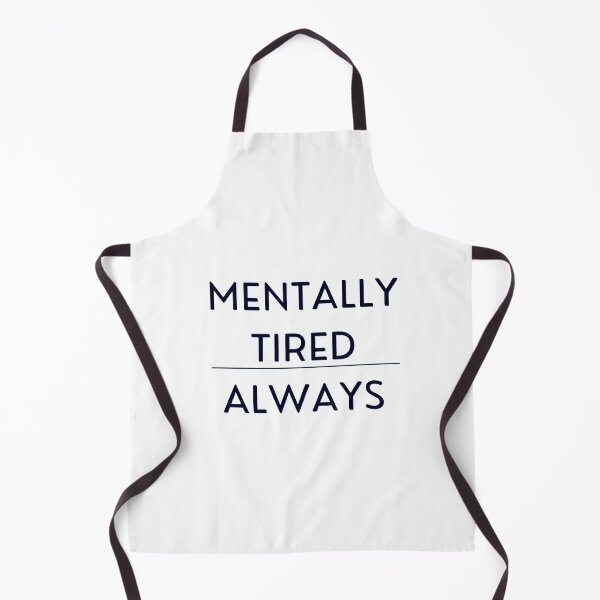 Item preview, Mentally Tired Always Funny Sticker – Burnout Minimal Quote Aesthetic Design designed and sold by MinimalMood Studio.