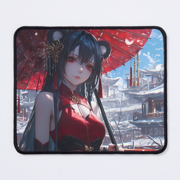 Item preview, Taihou Azur Lane Winter Parasol In Red Dress designed and sold by Tokyonomad.