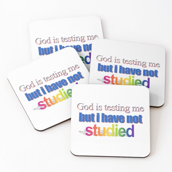 Item preview, God is testing me but i have not studied Wordart designed and sold by WorddArtt.