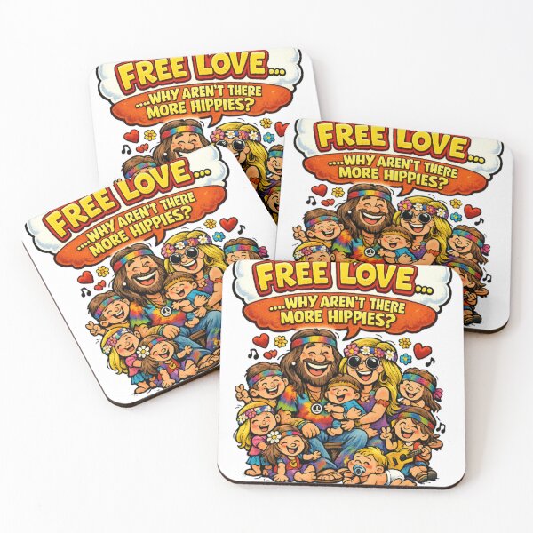 Item preview, Free love hippies designed and sold by LaffinLair.