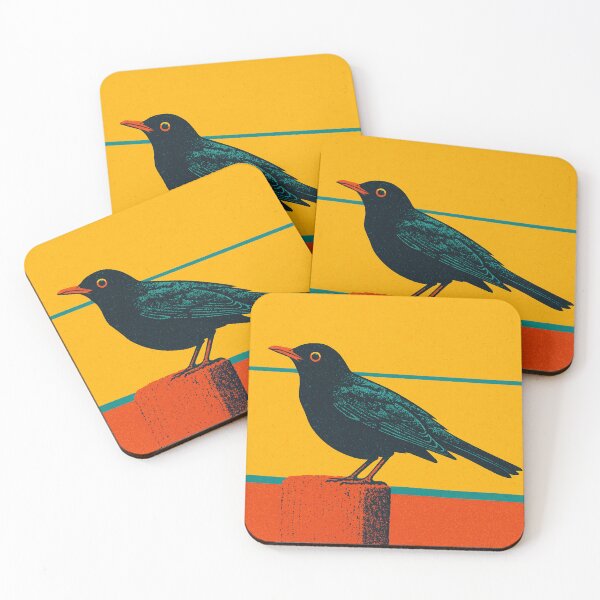 Item preview, Colourful Bird - Blackbird Singing - Garden Birds - Black Bird designed and sold by Deas Creations.