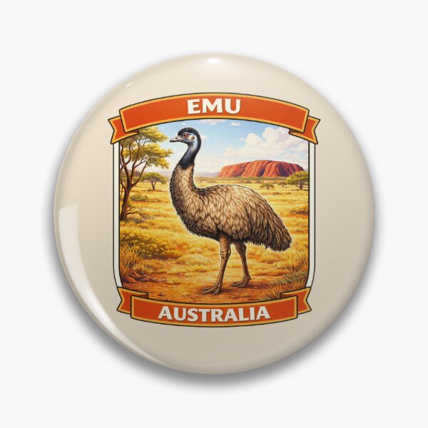 Item preview, Emu - Australia Outback Wildlife designed and sold by Myra365Art.