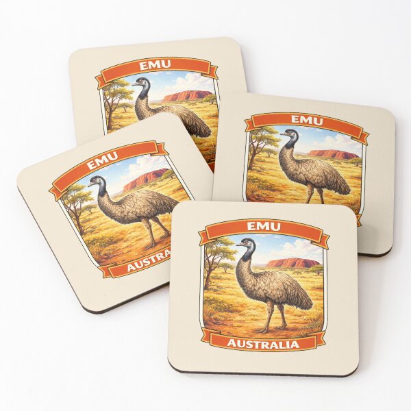 Item preview, Emu - Australia Outback Wildlife designed and sold by Myra365Art.