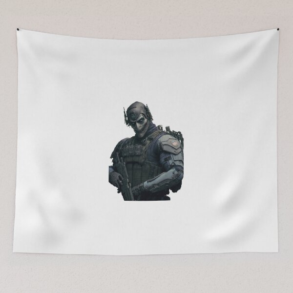 Item preview, Cyber Skull Soldier – Futuristic Tactical Warrior Mask | Dark Sci-Fi Military Art designed and sold by Silent Messages.