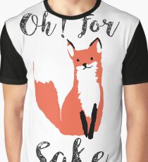 Funny Hilarious Sarcasm Pun Fox T Shirt Fox Lover Graphic T-Shirt