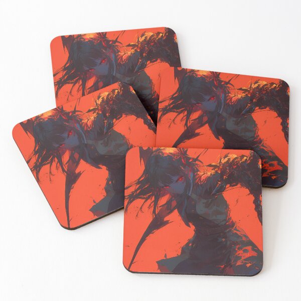 Item preview, Takina Inoue Lycoris Recoil Neon Red Shadow Stare designed and sold by Tokyonomad.