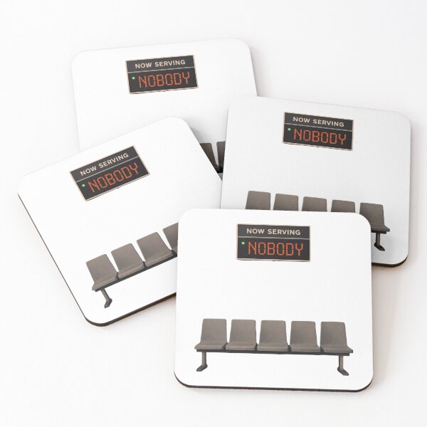 Item preview, Now Serving Nobody Shirt – Waiting Room Aesthetic – Deep Minimal Life Design designed and sold by Tropivaro.