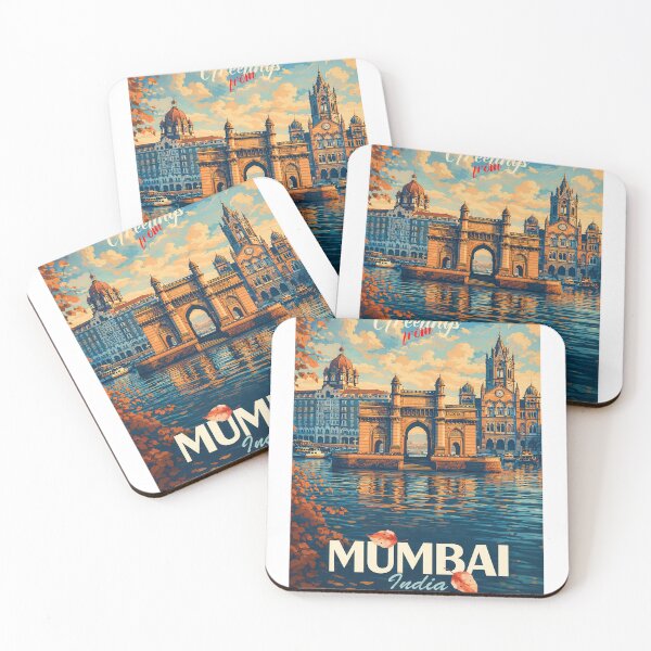 Artikelvorschau, Greetings from MUMBAI - INDIA - ASIA Retro Autumn Dreams entworfen und verkauft von Earth Celebration Designs.