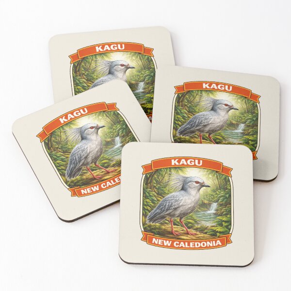 Item preview, Kagu - New Caledonia Rare Tropical Bird Wildlife designed and sold by Myra365Art.