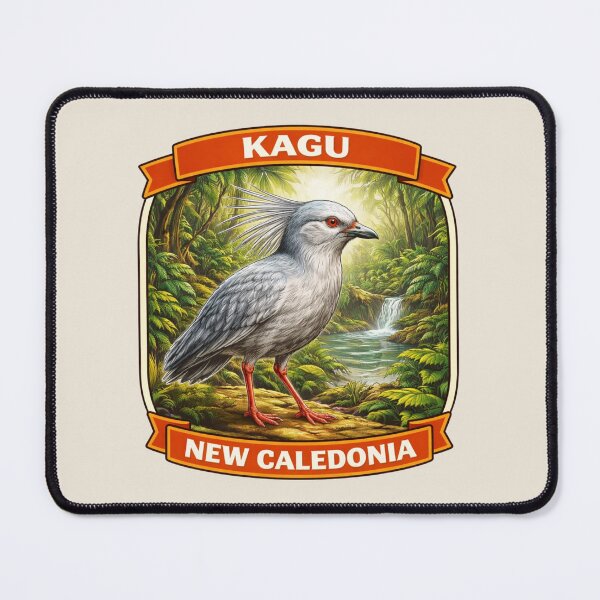 Item preview, Kagu - New Caledonia Rare Tropical Bird Wildlife designed and sold by Myra365Art.