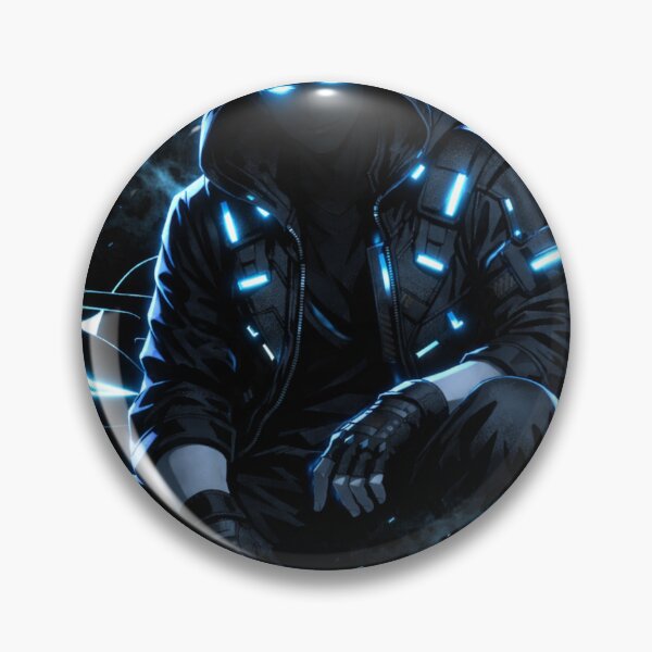 Item preview, 虚無ドリフター – Blue Cyberpunk Drifter designed and sold by douspotroody.