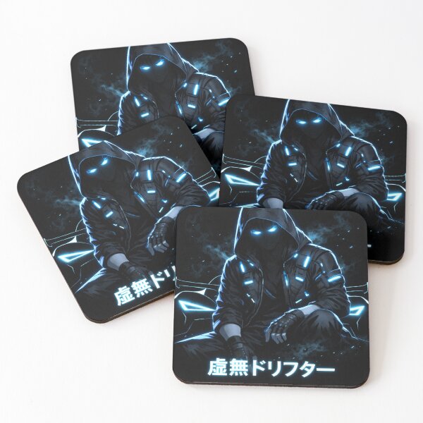 Item preview, 虚無ドリフター – Blue Cyberpunk Drifter designed and sold by douspotroody.