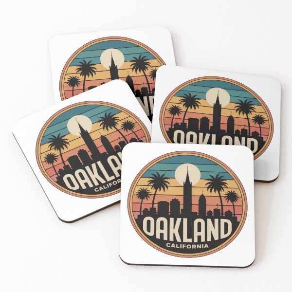 Item preview, Oakland California: Retro Skyline Sunset designed and sold by CircinusStore.