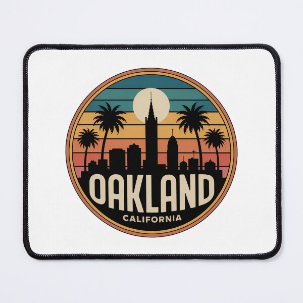 Item preview, Oakland California: Retro Skyline Sunset designed and sold by CircinusStore.