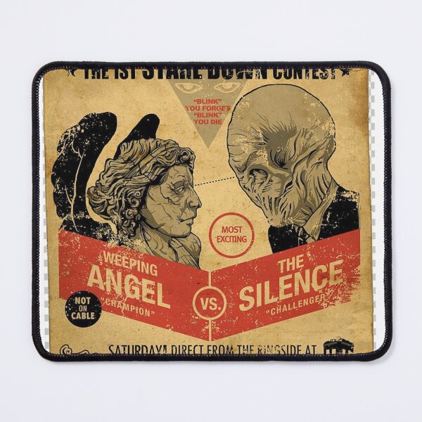 Item preview, Weeping Angel vs The Silence Stare Down Contest Poster designed and sold by Hotgirldeel.