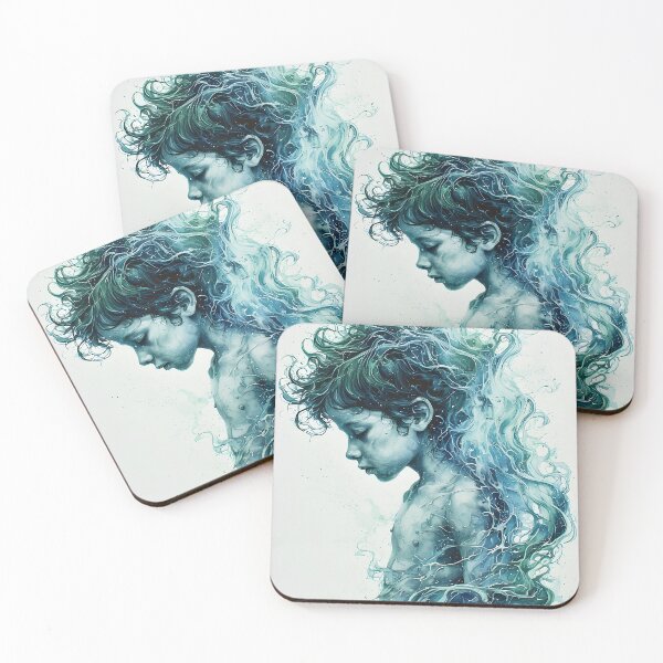 Item preview, Water Child With Flowing Water Around Him designed and sold by Charles Oliver Creations.