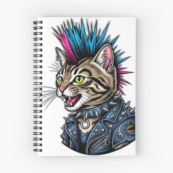 Item preview, Punk Rock Cat Mohawk designed and sold by IllumeInk.