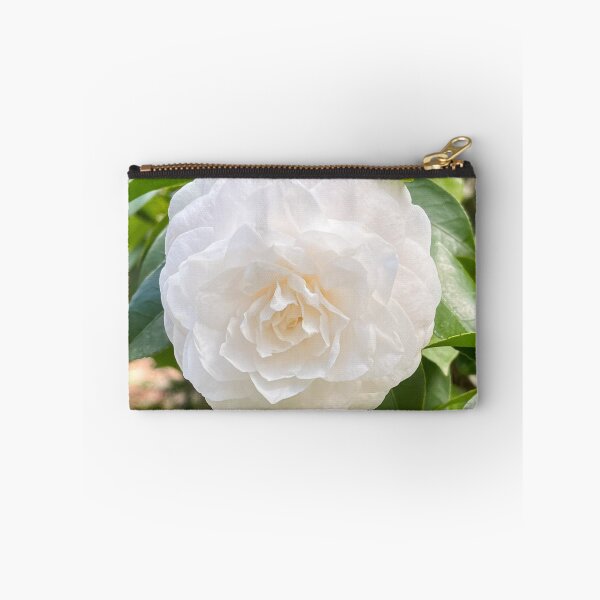 Item preview, Elegante flor de camelia blanca con hojas verdes. designed and sold by Be Captured by Brittany Emma.