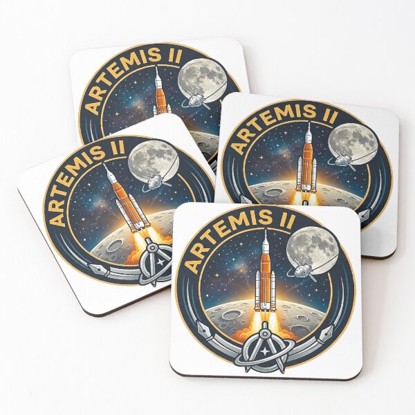 Item preview, Artemis II Lunar Mission - NASA SLS Rocket Space Patch Art designed and sold by Orbit Design Co..