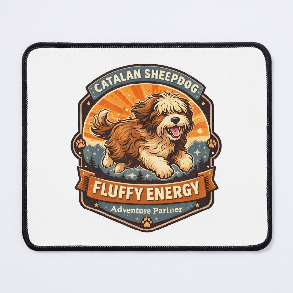 Item preview, Catalan sheepdog -Fluffy energy, the adventures partner designed and sold by trendie-tees.