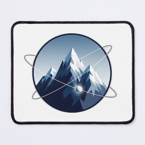 Item preview, Abstract Mountain Orbit Badge designed and sold by IllumeInk.
