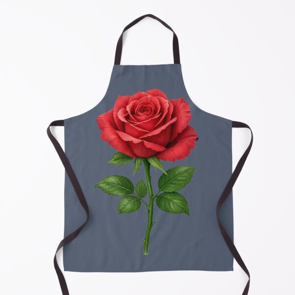 Item preview, Elegant Red Rose with Green Stem designed and sold by Thalassora.