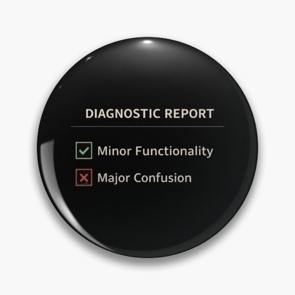 Item preview, Diagnostic Report Shirt – Minor Functionality Major Confusion – Funny Minimal Design designed and sold by Tropivaro.