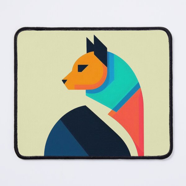 Item preview, Geometric Cat – Modern Abstract Design designed and sold by Dogandesighn.