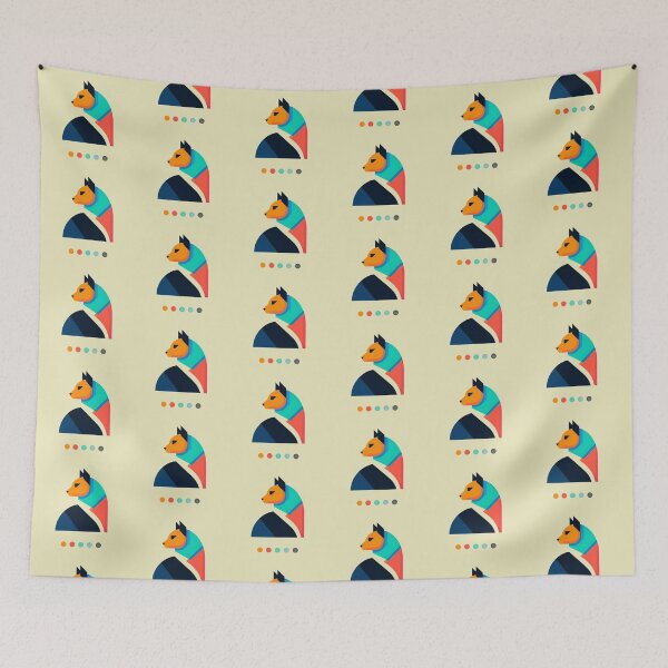 Item preview, Geometric Cat – Modern Abstract Design designed and sold by Dogandesighn.