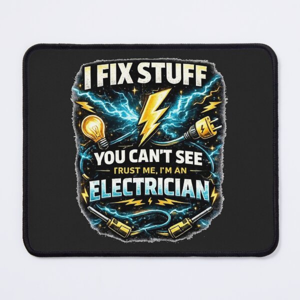 Item preview, Electrician Gift - I Fix Stuff You Can't See - Funny Electrical Engineer Design for Sparky designed and sold by JVDesignsShop.