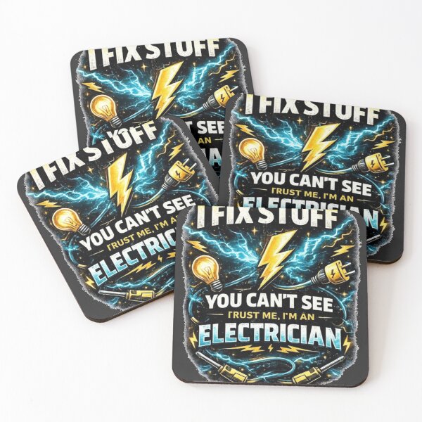 Item preview, Electrician Gift - I Fix Stuff You Can't See - Funny Electrical Engineer Design for Sparky designed and sold by JVDesignsShop.