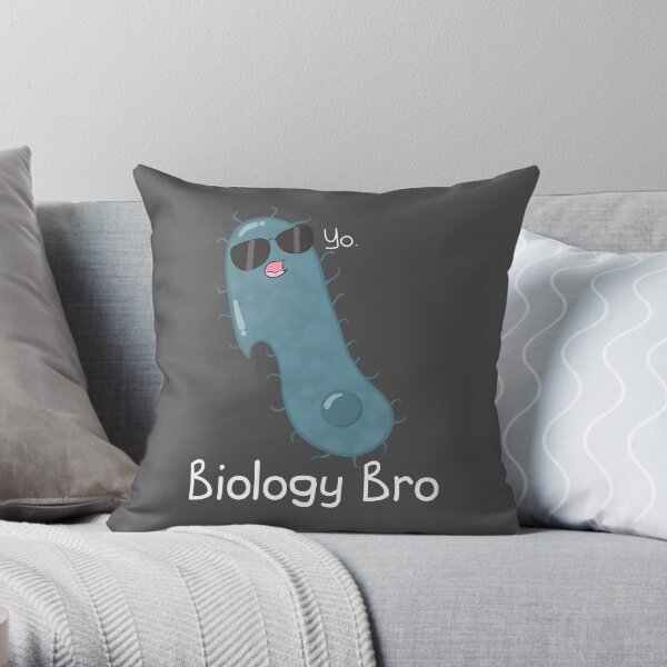 Biology Bro Throw Pillow