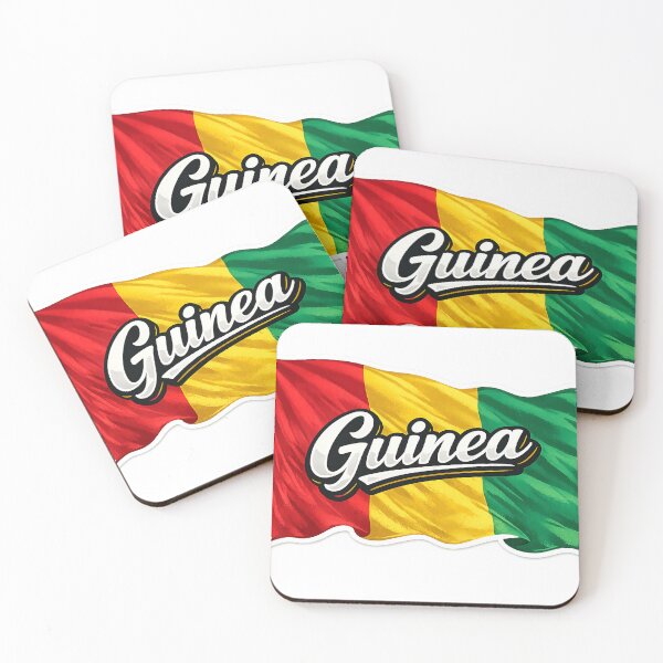 Item preview, Guinea Flag Waving Design – Guinean National Pride Graphic, West Africa Heritage Artwork, Travel Gift designed and sold by GarnerSupplyCo.