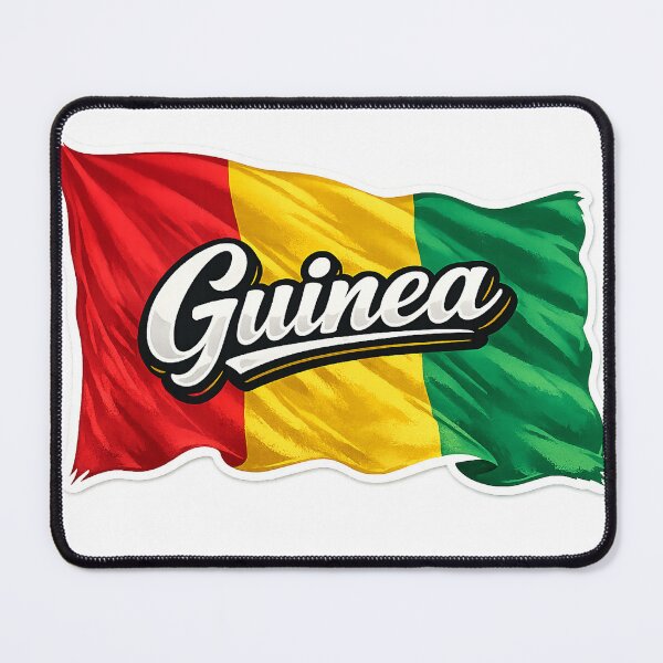 Item preview, Guinea Flag Waving Design – Guinean National Pride Graphic, West Africa Heritage Artwork, Travel Gift designed and sold by GarnerSupplyCo.