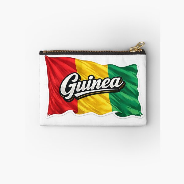Item preview, Guinea Flag Waving Design – Guinean National Pride Graphic, West Africa Heritage Artwork, Travel Gift designed and sold by GarnerSupplyCo.