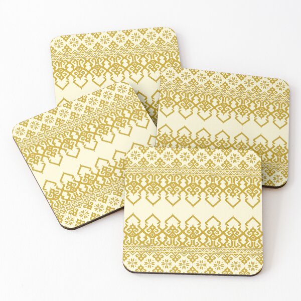 Item preview, Elegant Golden Thai Silk Geometric Pattern designed and sold by NM-Beyond.
