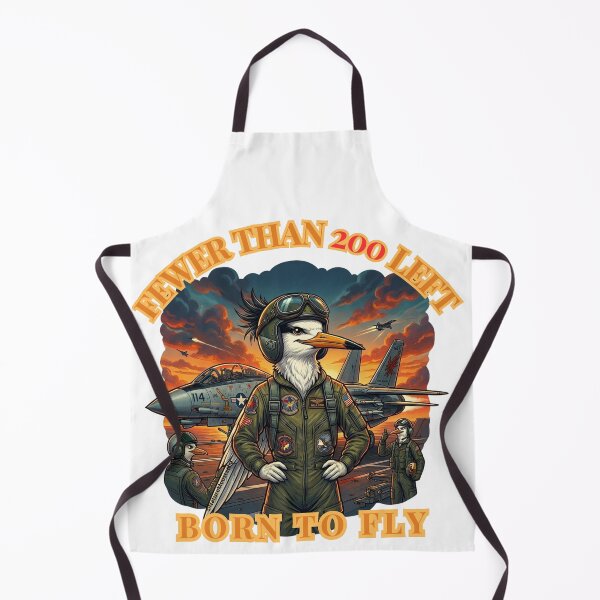 Item preview, Funny Bird Gift - Critically Endangered Chinese Crested Tern Fighter Pilot T-Shirt - Fewer Than 200 Left - Wildlife Humor - Bird Lover Gift designed and sold by Nature & Moustaches.